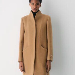 Aritzia Wilfred Wool and Cashmere Cocoon Coat in camel sz small